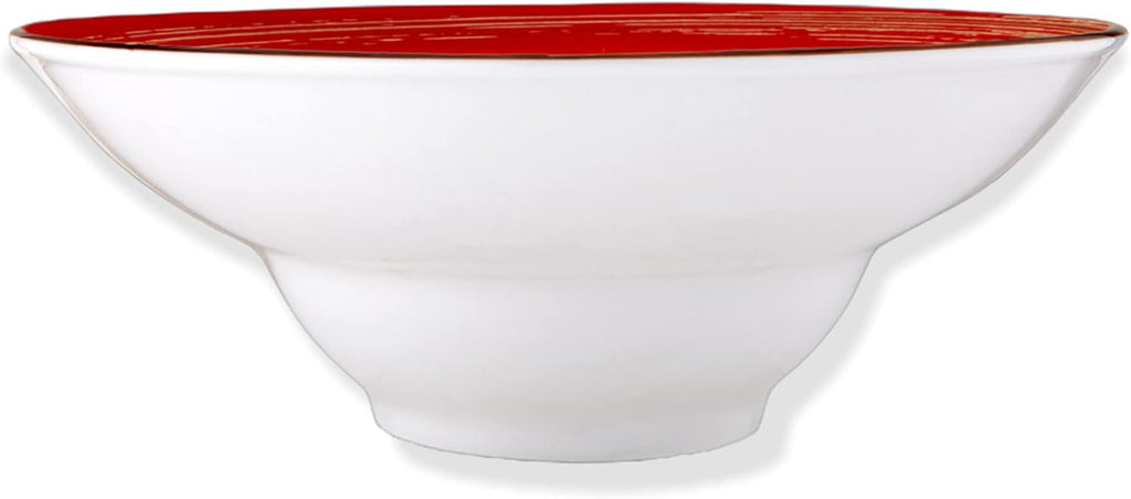 Wilmax Tiefer Teller 22.5 cm 1100 ml Rot Porzellan 2er Set WL-669223/A2
