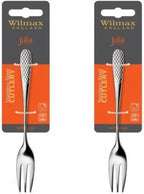 Wilmax Dessertgabel 16 cm 2er-Set Silber aus Edelstahl