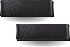 Wilmax Servierplatte 2er-Set Schwarz Kratzfest Spülmaschinenfest WL-661102/A2