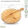 SERVING BOARD WITH HANDLE                    43.5  X 33 CM