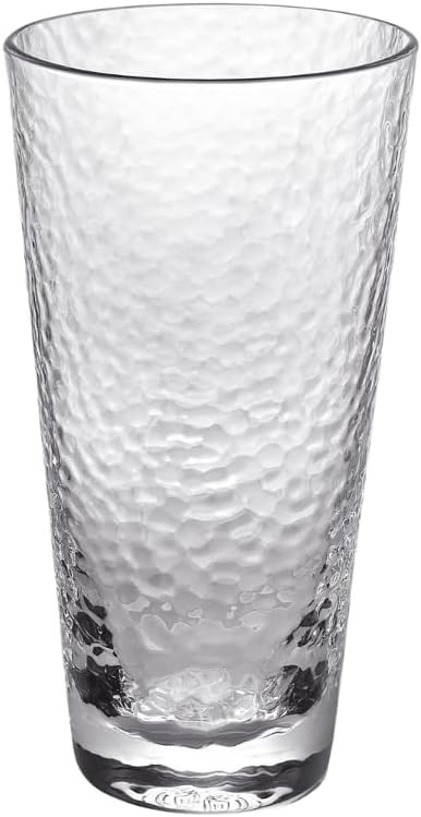 Wilmax Gehämmertes Glas 320 ml 6er-Set Transparent aus Borosilikatglas