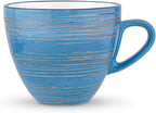 Wilmax Espressotasse-Untertasse 75 ml Blau Porzellan 6er Set WL-669633/AB6