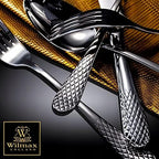 Wilmax Dessertgabel 16 cm 2er-Set Silber aus Edelstahl