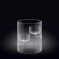 Wilmax Kerzenhalter für 2 Teelichter Thermoglas WL-888905/A