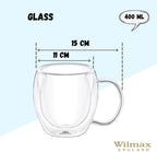Wilmax Doppelwandige Tasse 400 ml 6er Set WL-888748/A6