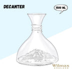 Wilmax Dekanter 1500 ml Kristallglas Transparent WL-888368/1C