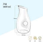 Wilmax Karaffe 1400 ml Kristallglas Transparent WL-888340/1C