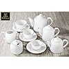 Wilmax WL-993002/2C Porzellan Kaffeetassen- und Untertassen-Set, Weiss, 100mL Kapazität, 2 Stück