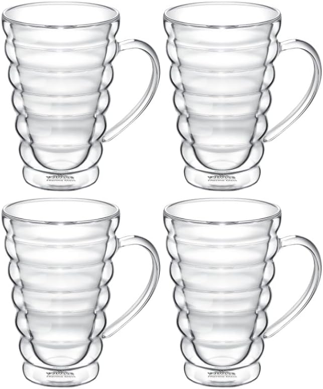 Wilmax Doppelwandglas Becher 300 ml 4er Set WL-888424/A4
