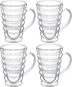 Wilmax Doppelwandglas Becher 300 ml 4er Set WL-888424/A4