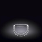 Wilmax Doppelwandige Glasschale 80 ml Transparent