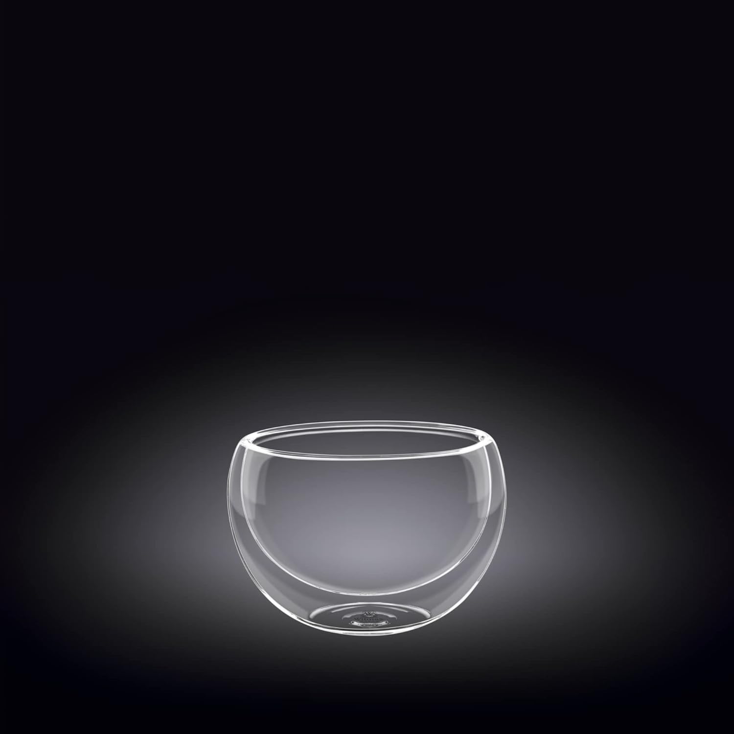 Wilmax Doppelwandige Glasschale 80 ml Transparent