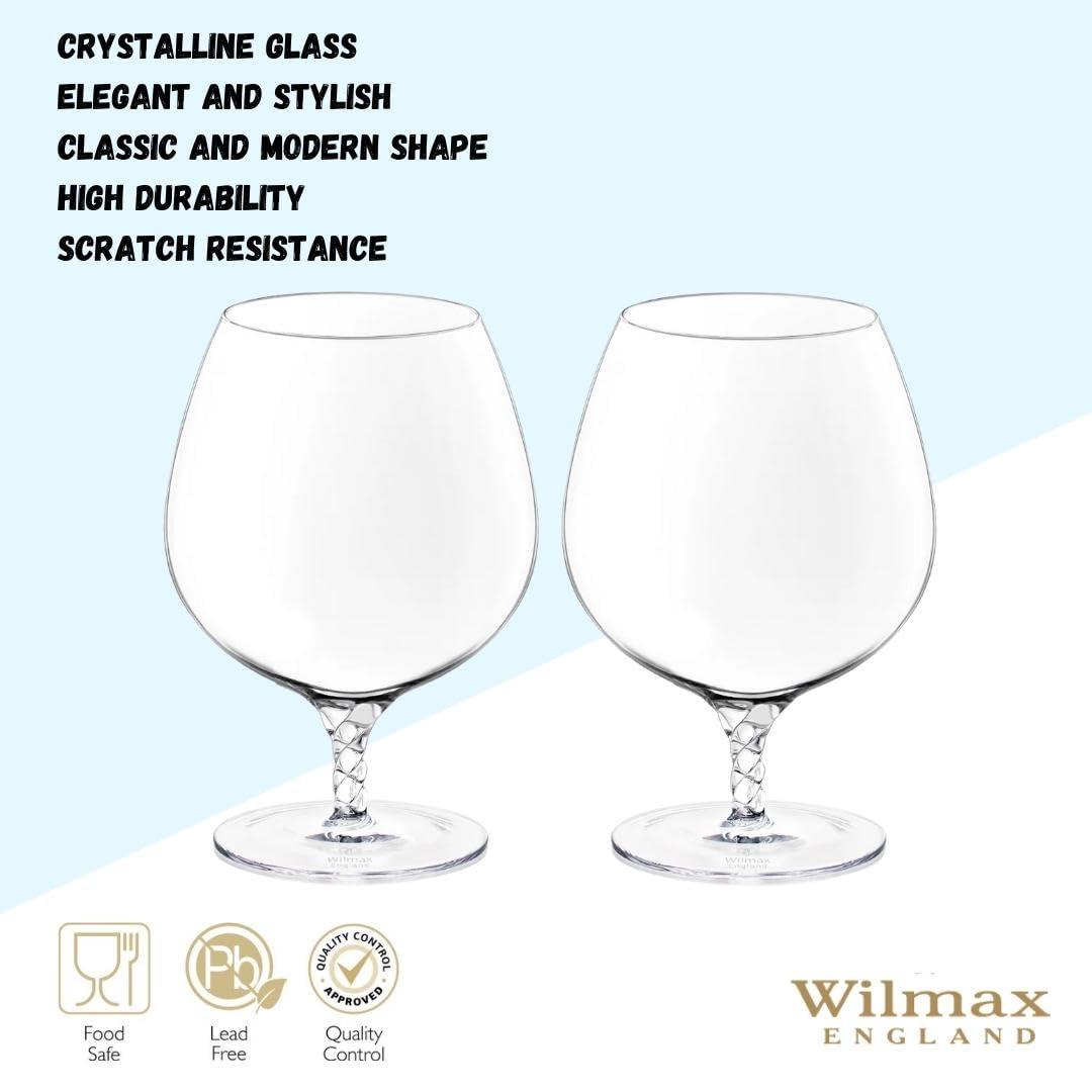 Wilmax WL-888108/2C Cognacglas, 550mL Kapazität, 2 Stück