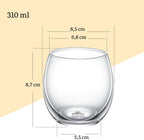 Wilmax Thermo Tumbler 310 ml Borosilikatglas Transparent WL-888639/A
