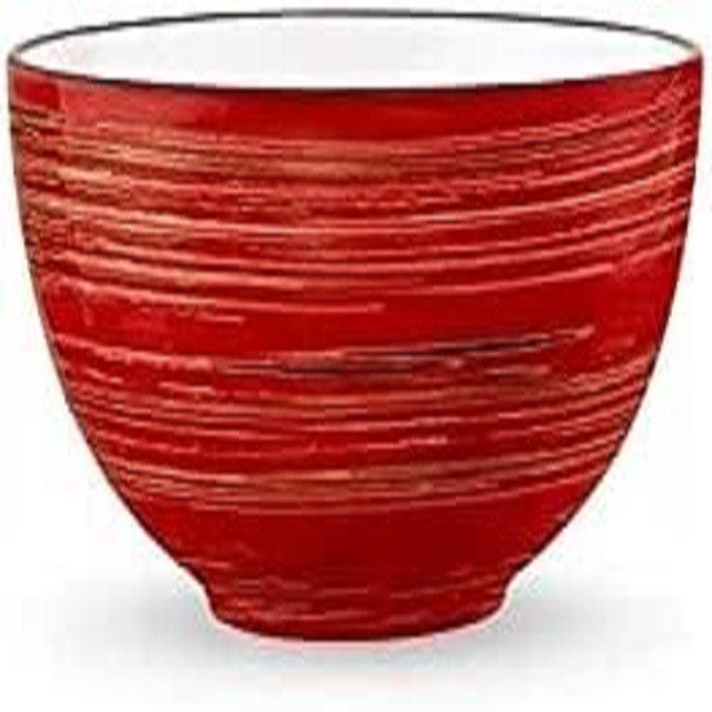 Wilmax WL-669232/A Porzellan Schüssel, Rot, 19cm Durchmesser, 1700mL Kapazität