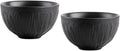 Wilmax Schüssel Lotus Schwarz 250 ml 2er Set WL-664115/A2