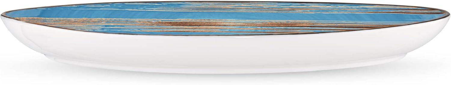 Wilmax Servierplatte 33x24,5 cm Blau Porzellan WL-668642/A
