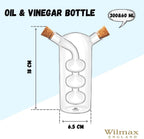 Wilmax Öl- und Essigflasche 300/60 ml Glas WL-888956/A