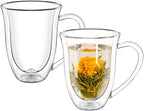 Wilmax Doppelwandiger Becher 250 ml Borosilikatglas 2er Set WL-888725/A2
