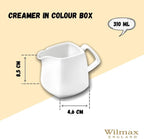 Wilmax Milchkännchen 310 ml Weiß Porzellan Ilona WL-995027/1C