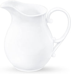 Wilmax WL-995037/1C Porzellan Krug, Weiss, 1600mL Kapazität