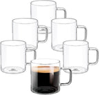 Wilmax Glasbecher 320 ml Borosilikatglas 6er Set WL-888606/A6