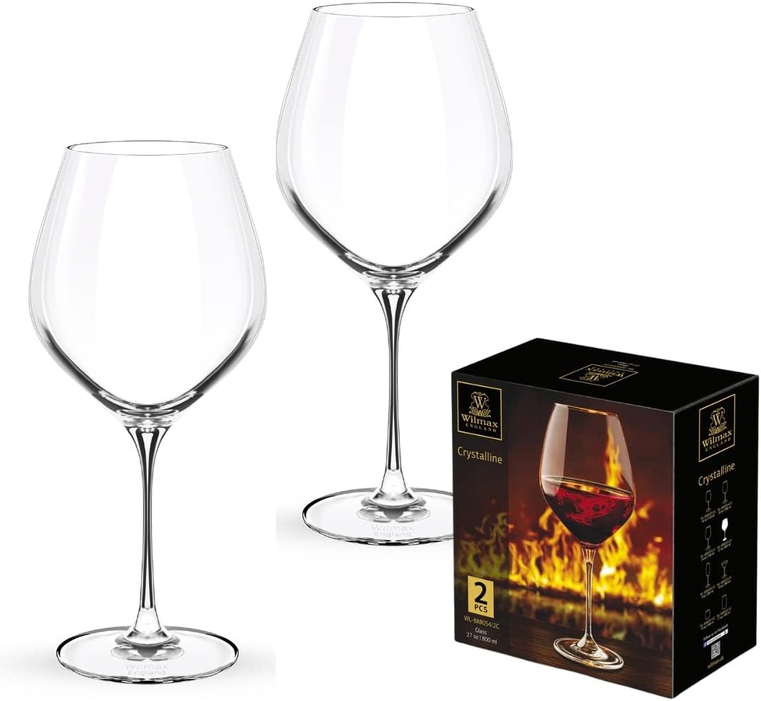 CHARDONNAY GLASS  800 ML                          SET OF 2 IN COLOUR BOX