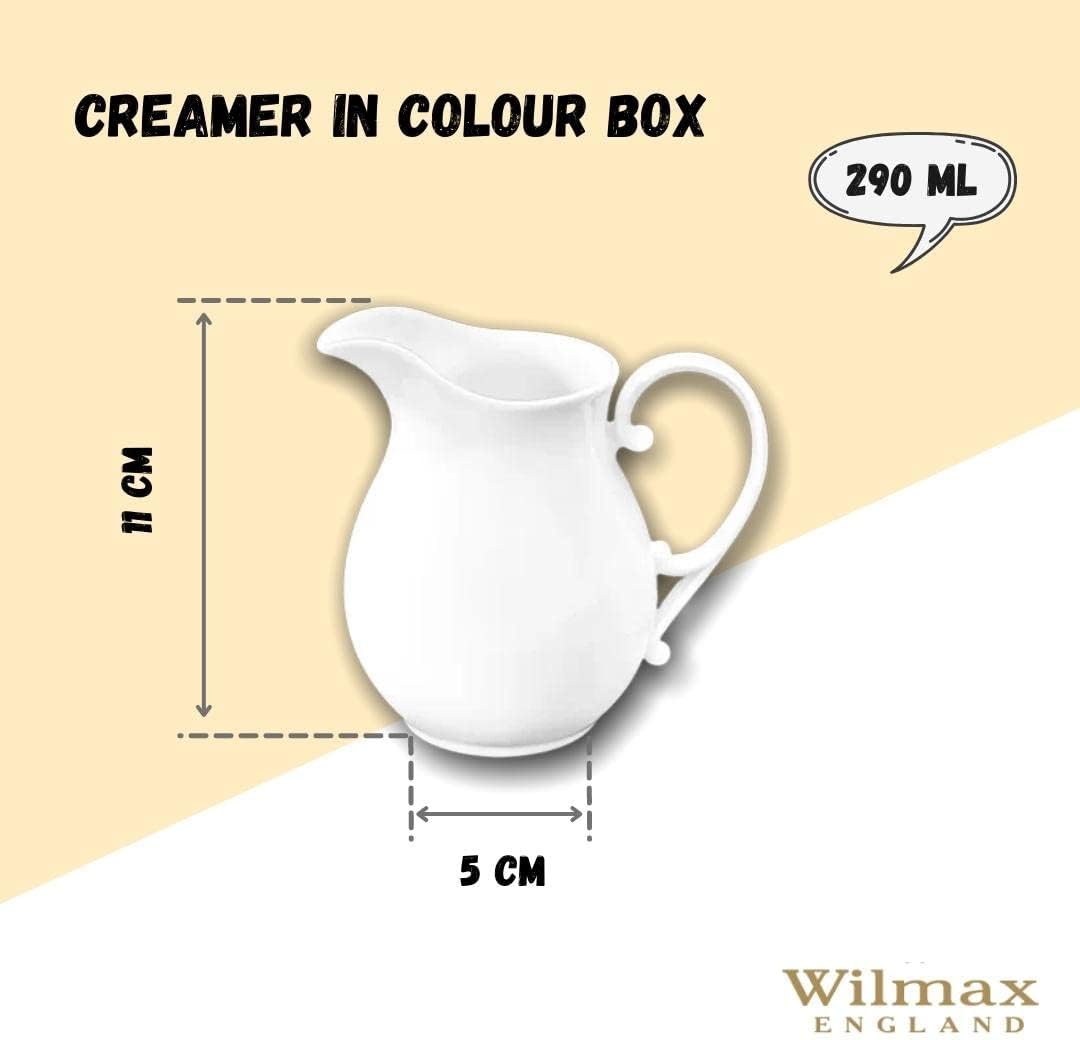 Wilmax Sahnekännchen 290 ml Weiß Porzellan WL-995041/1C