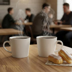 Wilmax Tasse 280 ml Weiß Porzellan klassisch WL-993101/A