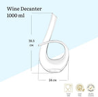 Wilmax Dekanter 1000 ml Kristallglas Transparent WL-888348/1C