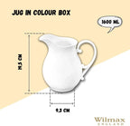 Wilmax Krug 1600 ml Weiß Porzellan WL-995037/1C