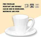 Wilmax Kaffeetassen mit Untertassen 110 ml 2er Set WL-993054/2C