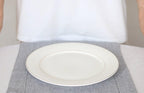 Wilmax Speiseteller 28 cm Weiß Goldrand Porzellan 6er Set WL-880102106/A6