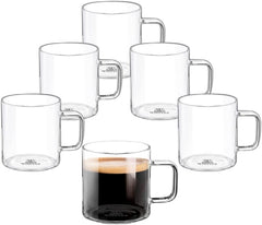 Wilmax Tassen 100 ml Borosilikatglas, 6er-Set WL-888602/A6