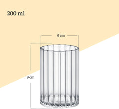 Wilmax Glas, 200 ml, 6er Set, WL-888623/A6