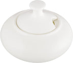 Wilmax Zuckerdose mit Deckel 250 ml Weiß Porzellan WL-995021/A