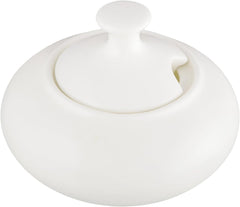 Wilmax Porzellan Zuckerdose mit Deckel, 250 ml, WL-995021/A