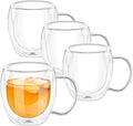 Wilmax Doppelwandiger Glasbecher 500 ml 4er Set WL-888749/A4