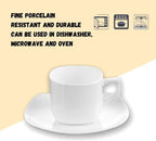 Wilmax Kaffee- und Teetassen mit Untertassen 90 ml 2er Set WL-993041/2C