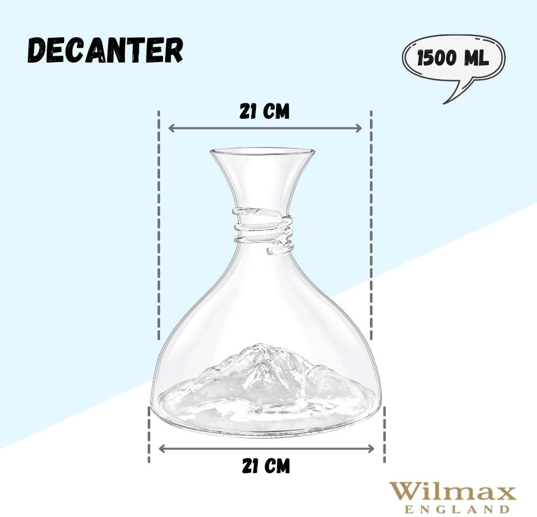 Wilmax Dekanter 1500 ml Kristallglas Transparent WL-888368/1C