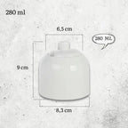 Wilmax Sahnekännchen 290 ml Weiß Porzellan WL-995041/A