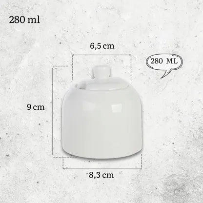 Wilmax Sahnekännchen 290 ml Weiß Porzellan WL-995041/A