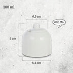 Wilmax Zuckerdose 280 ml Weiß Porzellan WL-995017/1C