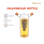 Wilmax Öl- und Essigflasche 250/50 ml Transparent aus Glas