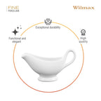 Wilmax Sauciere 75 ml Weiß aus Porzellan