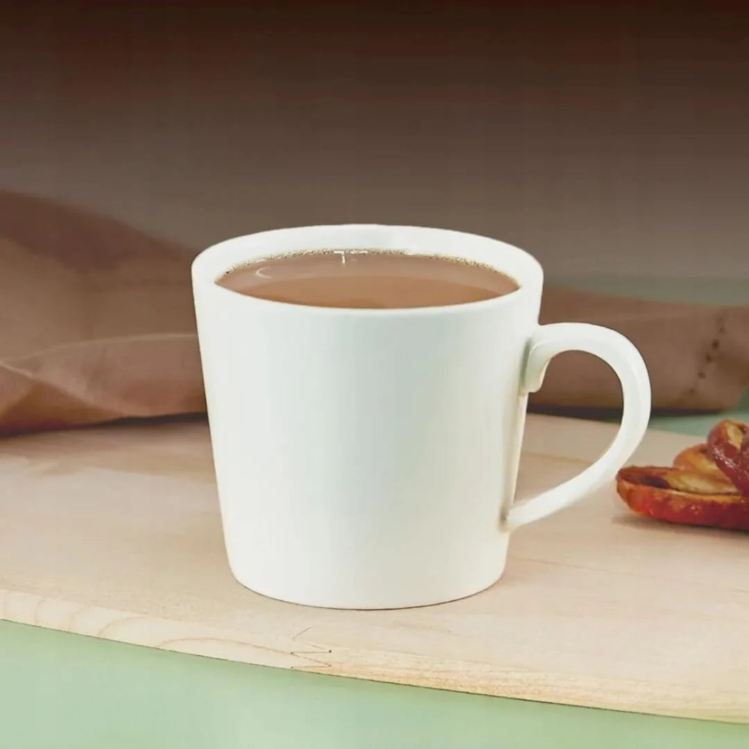 Wilmax Tasse 280 ml 2er-Set Weiß aus Porzellan