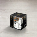 Wilmax Kaffeetassen mit Untertassen 110 ml 2er-Set Weiß aus Porzellan