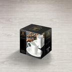 Wilmax Kaffeetassen mit Untertassen 110 ml 2er-Set Weiß aus Porzellan