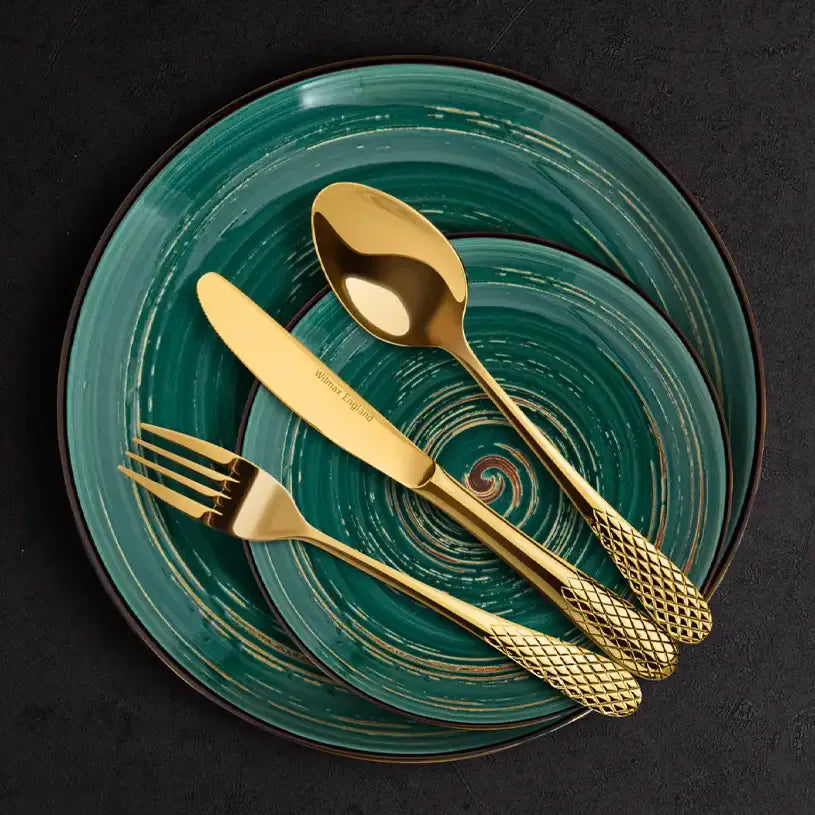 Wilmax Teller 20,5 cm Grün aus Porzellan