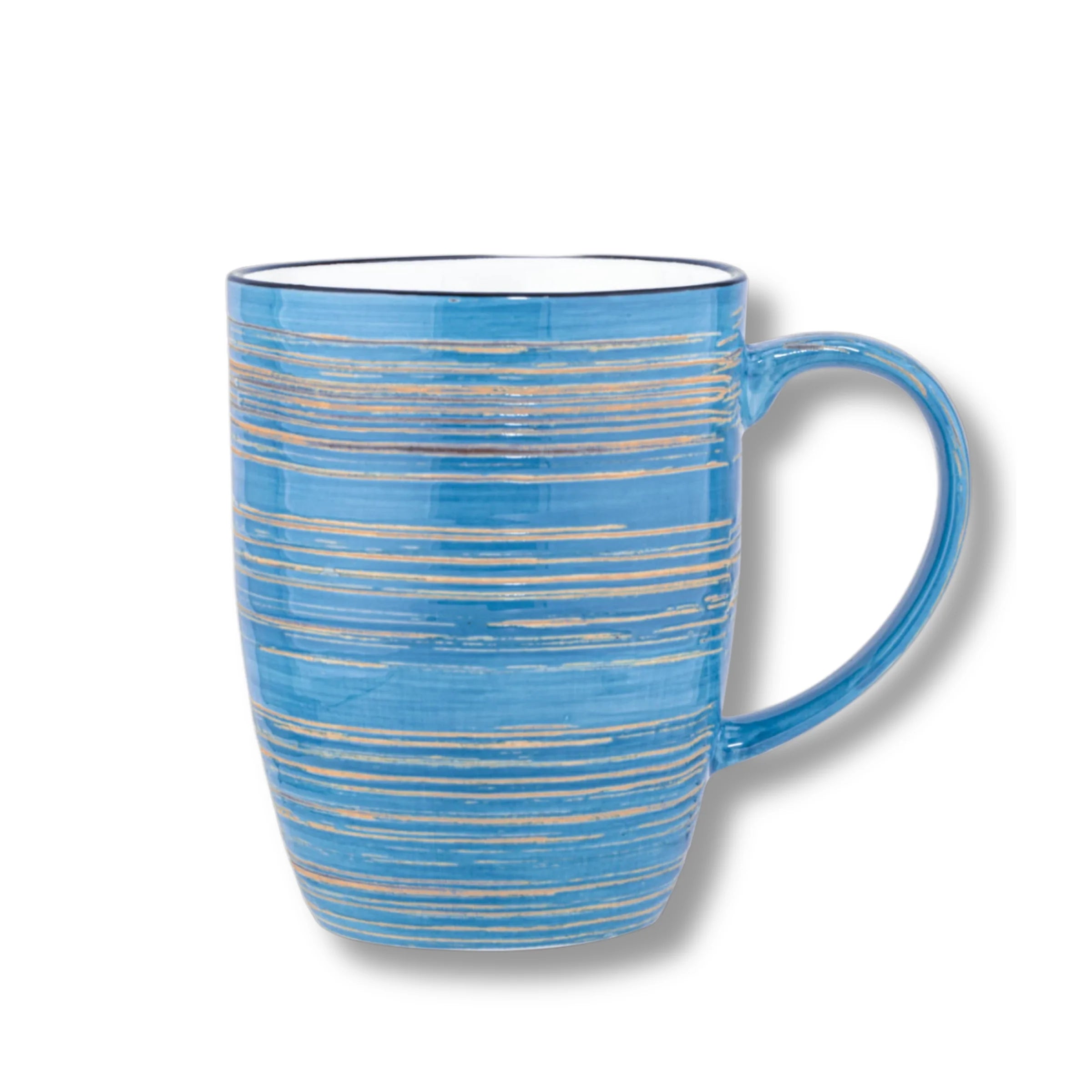 Wilmax Becher 460 ml Blau aus Porzellan
